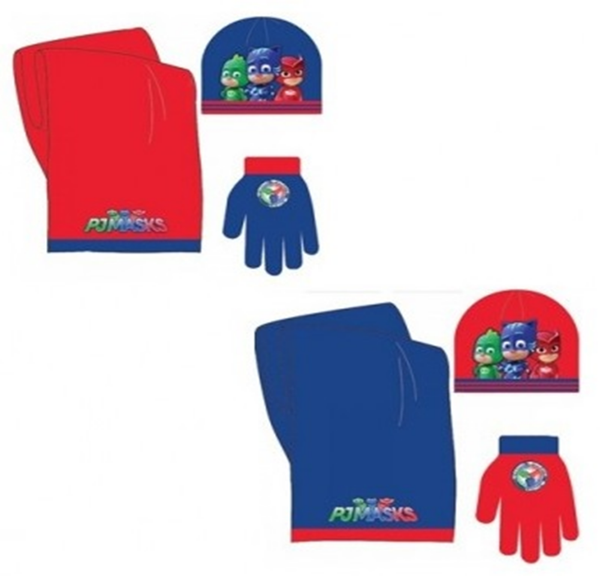 GORRO + GUANTES + BUFANDA PJMASKS