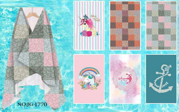 TOALLA PLAYA RECTANGULAR DECORADA 180x100cm