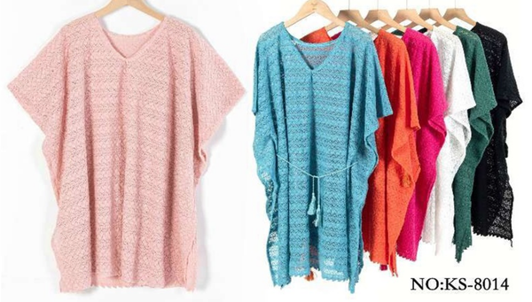 PLAYERA LARGA CALADA SURTIDA