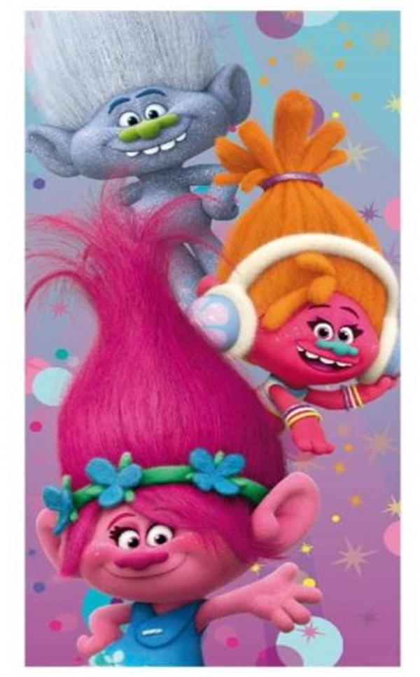 TOALLA PLAYA TROLLS MICROFIBRA 140x70cm
