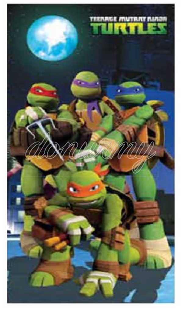 TOALLA PLAYA TORTUGAS NINJA MICROFIBRA 140x70cm