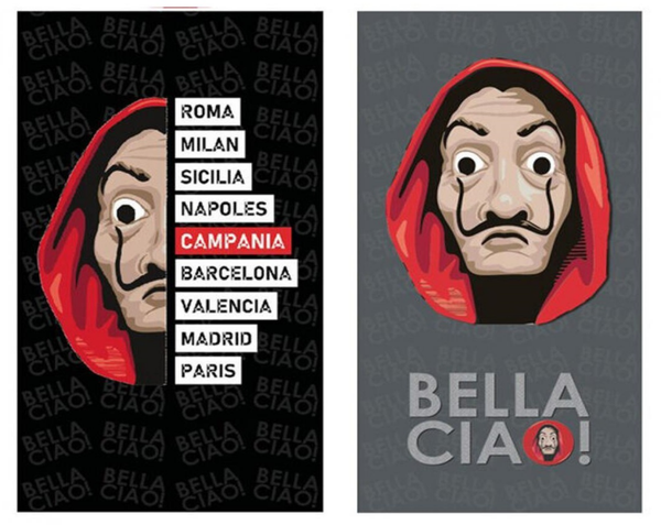 TOALLA PLAYA LA CASA DE PAPEL MICROFIBRA 140x70cm