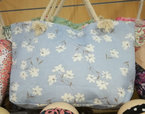 BOLSO PLAYA DECORADO 50x35cm