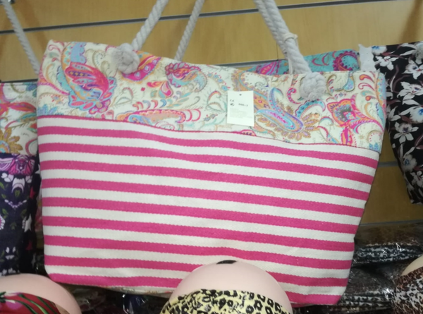 BOLSO PLAYA DECORADO 50x35cm