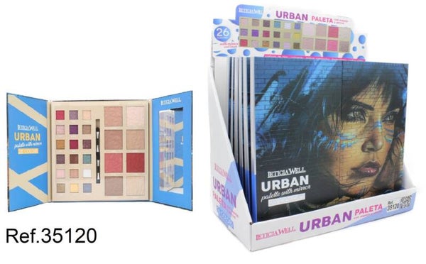 PALETA SOMBRA OJOS COLOR URBAN LETICIA WELL