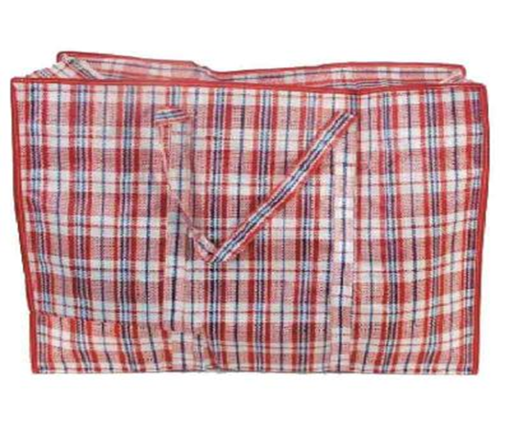 BOLSA DE RAFIA CUADROS