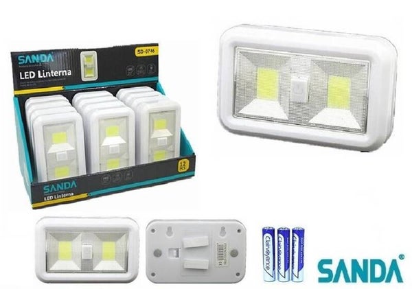 PUNTO DE LUZ DOBLE LED IMAN INTERRUPTOR
