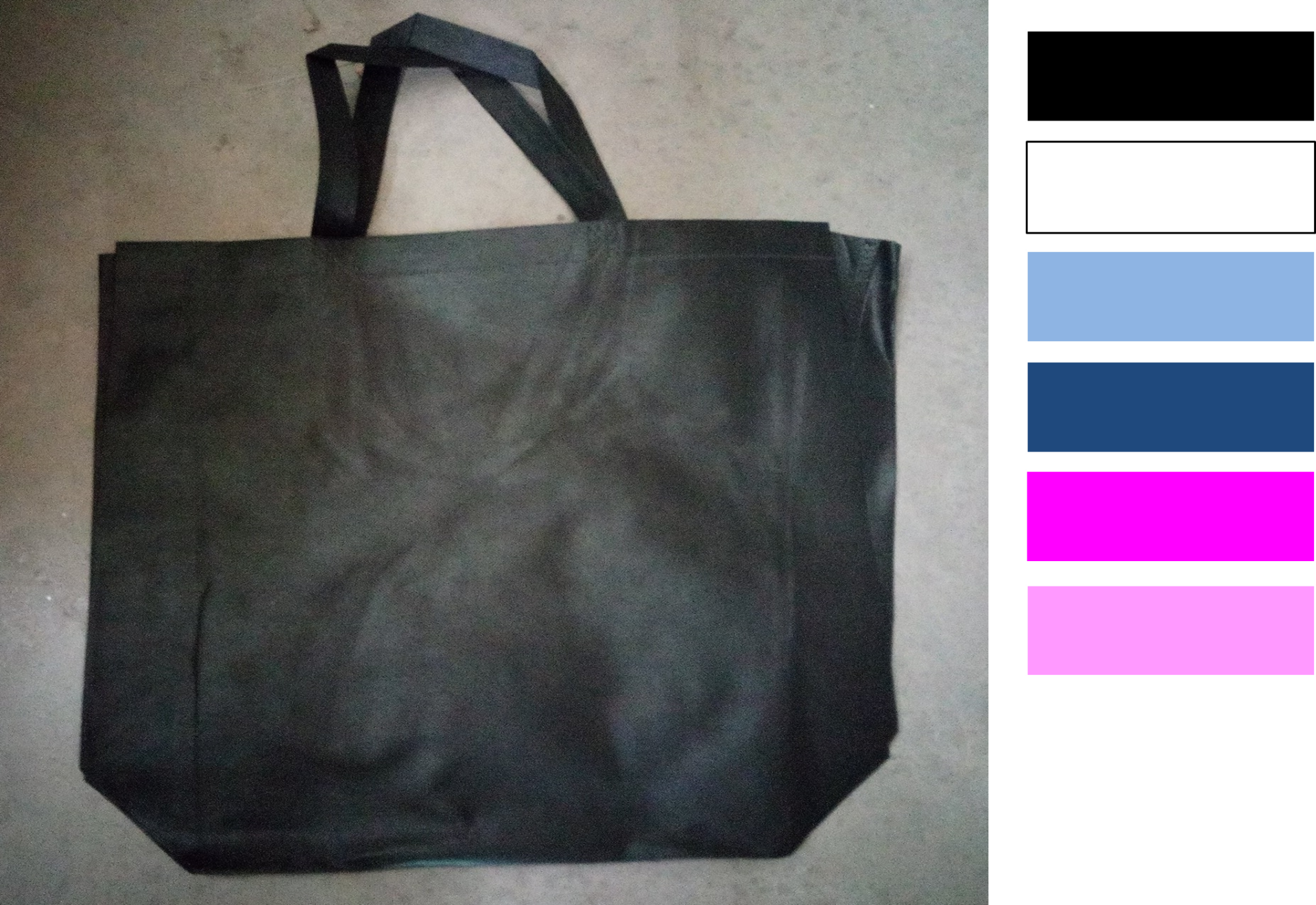 BOLSA TELA ASA RECTANGULAR LISA