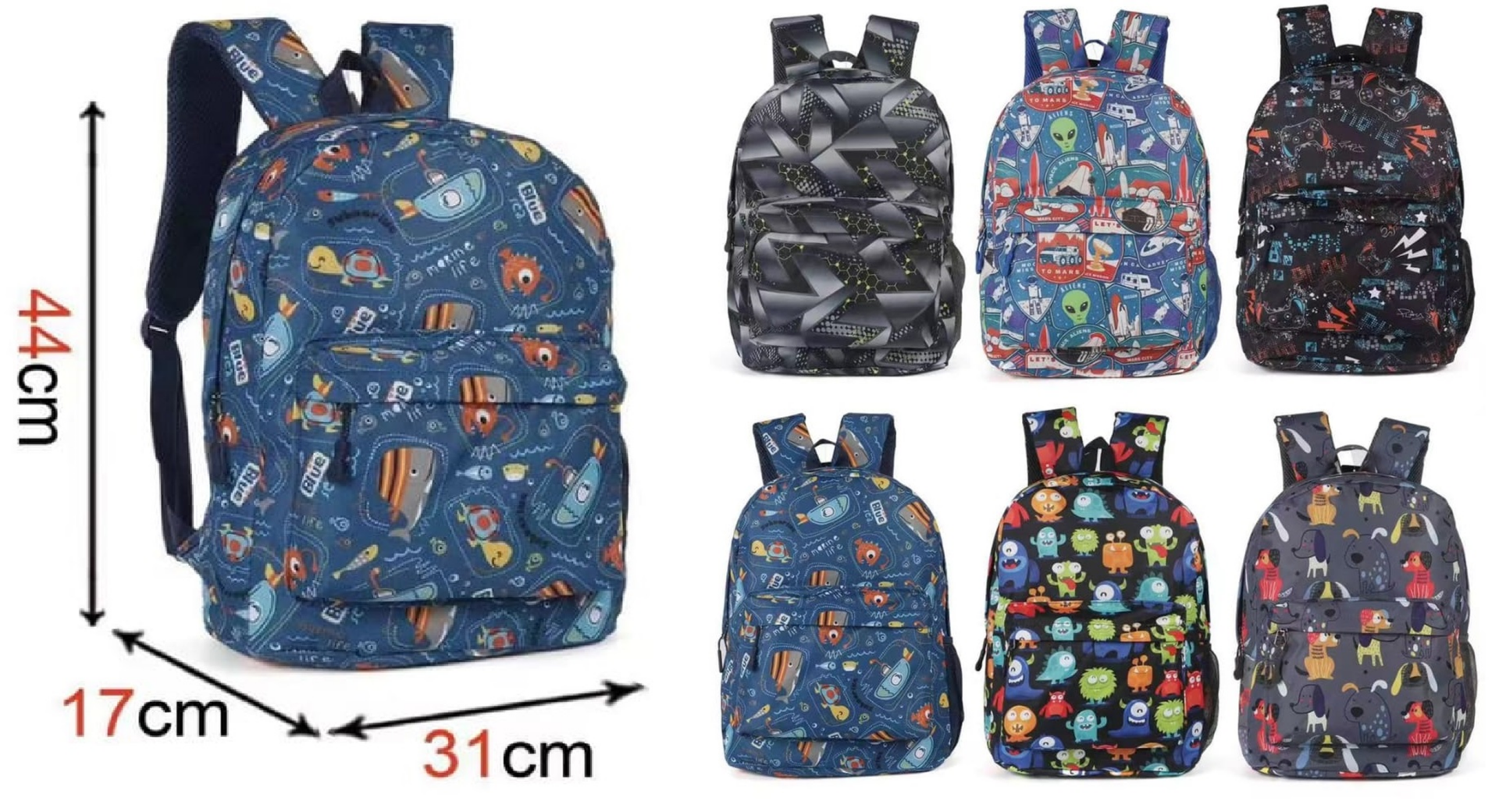 MOCHILA JUVENIL 2CREMALLERAS