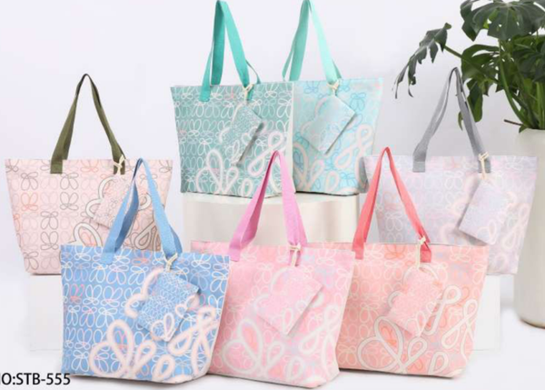 BOLSO PLAYA DECORADO 58x40cm