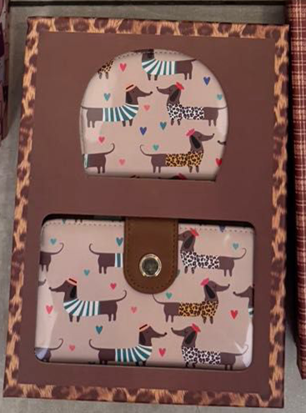 CARTERA+MONEDERO MASCOTAS CAJA 33x23cm