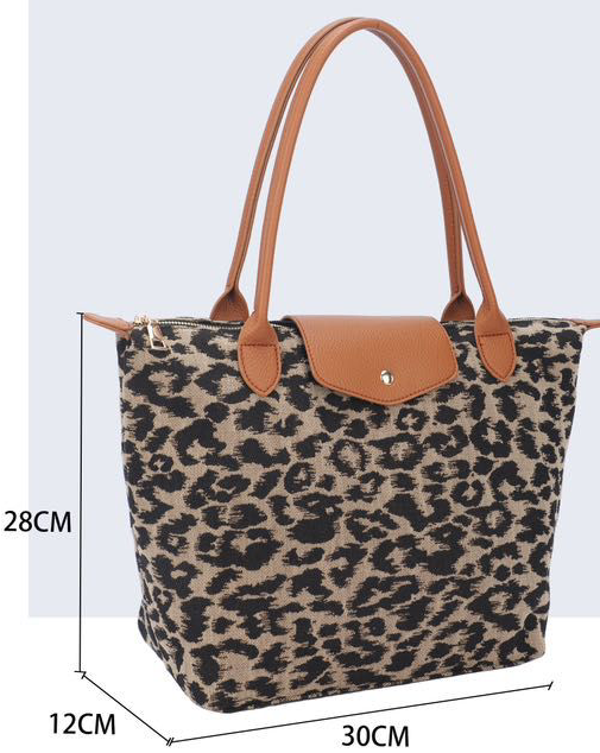 -BOLSO CUADRADO LEOPARDO 30x28cm