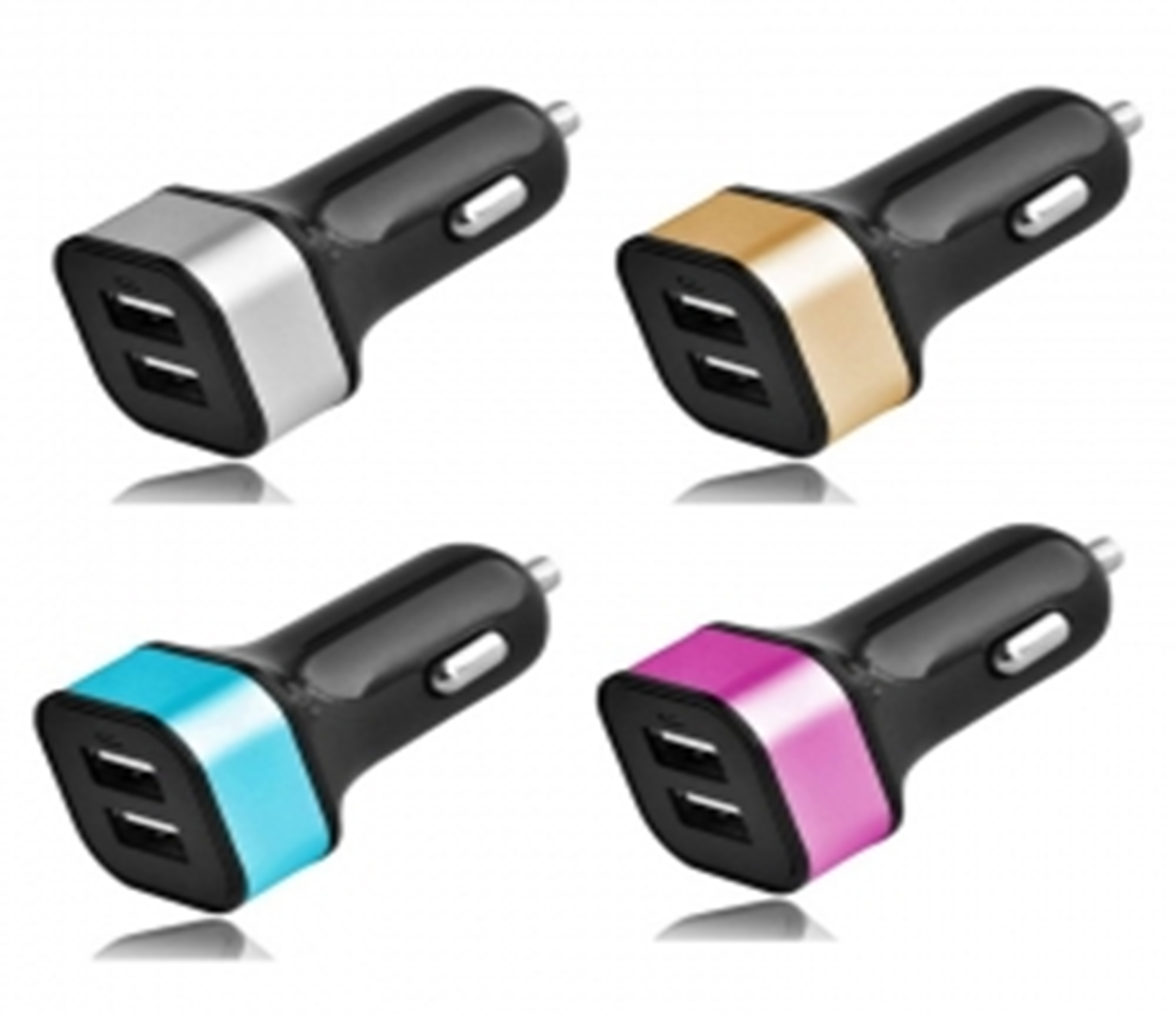 CARGADOR USB MECHERO COCHE DOBLE