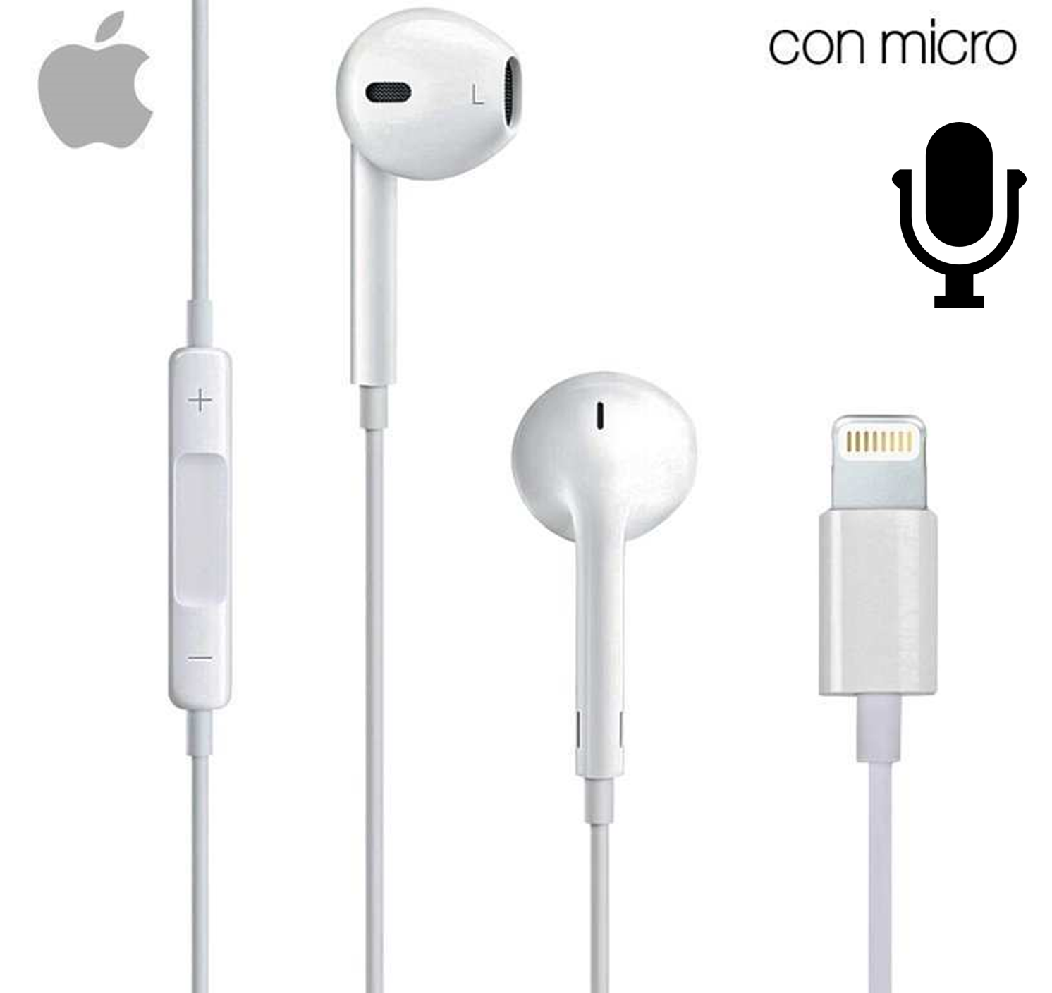 AURICULAR BOTON SILICONA I-PHONE