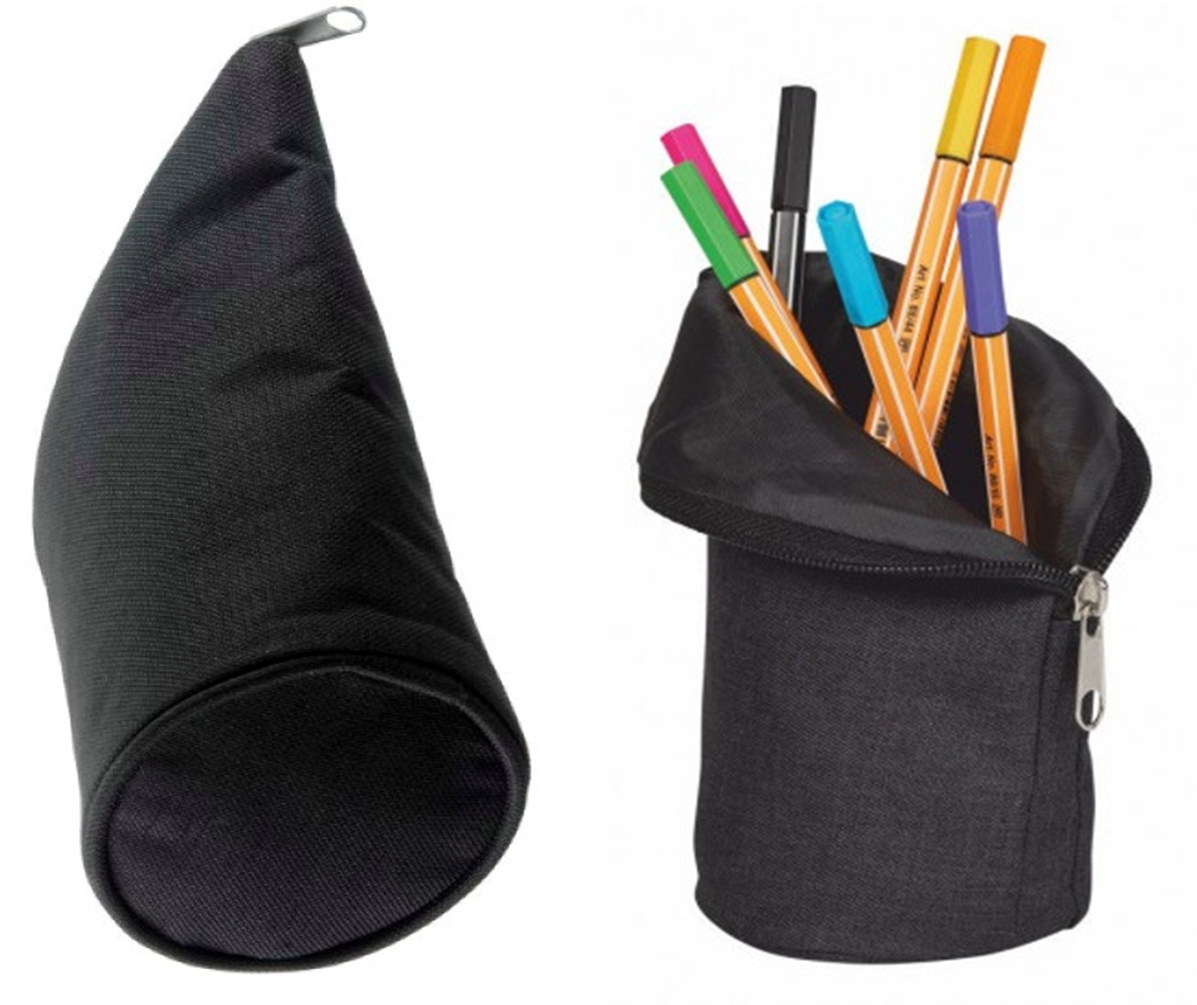 ESTUCHE CILINDRO NEGRO