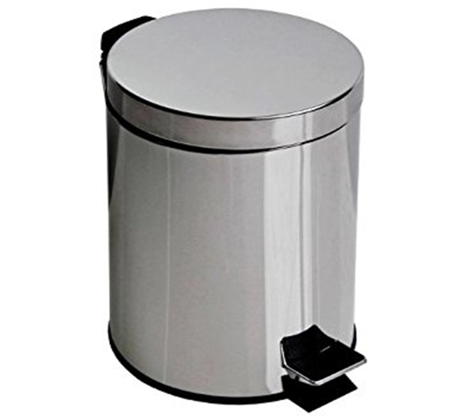 PAPELERA PEDAL INOX. 5 LITROS