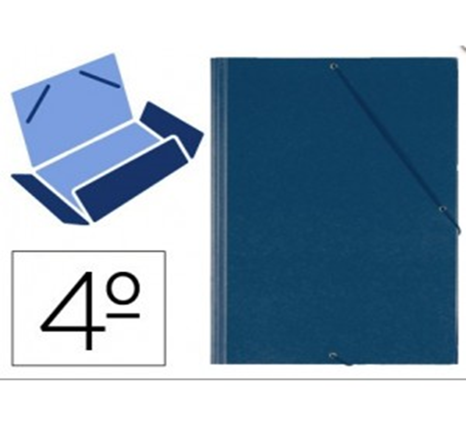 CARPETA 1/4 AZUL 3SOLAPAS (25)
