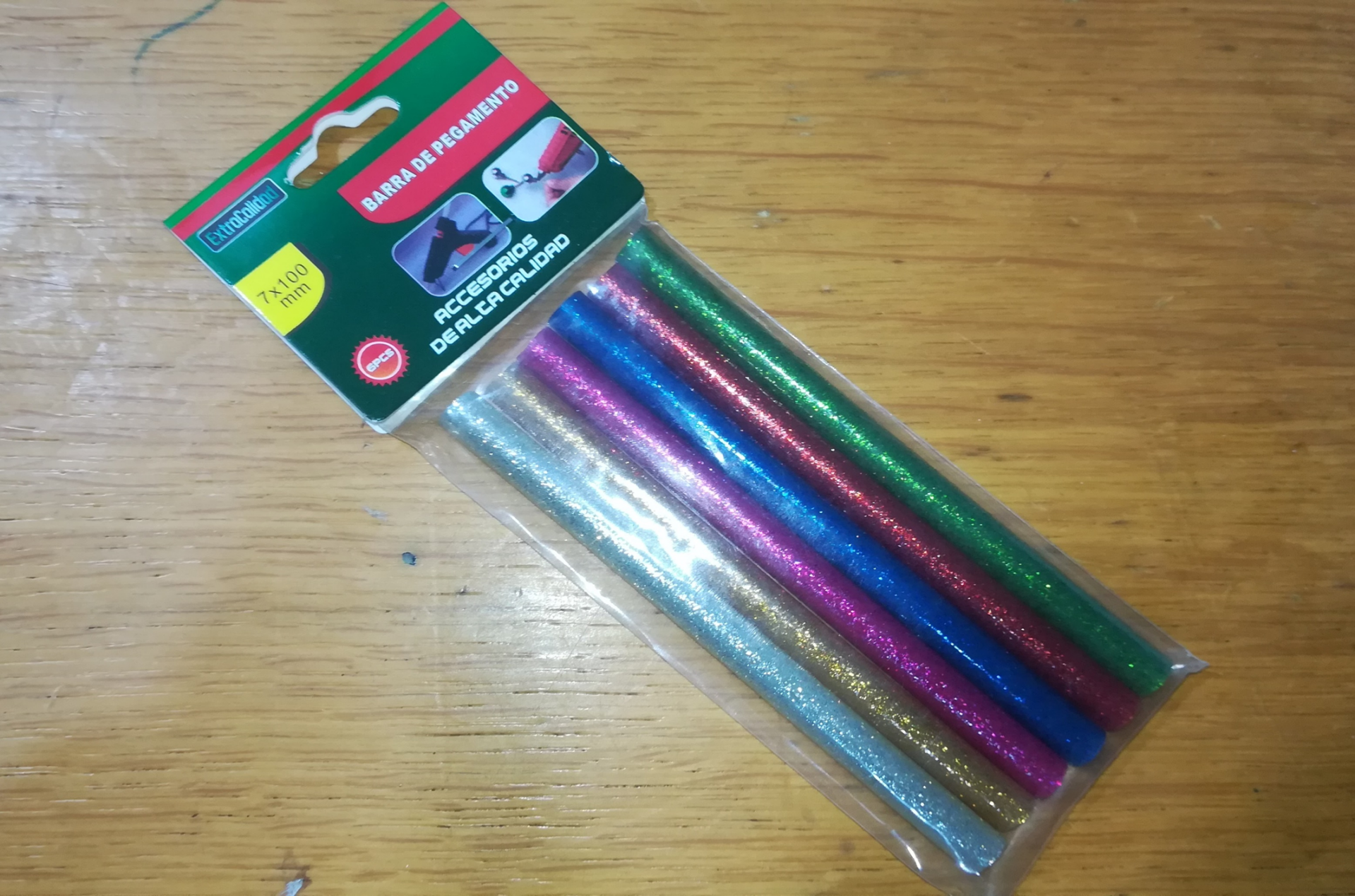 BARRITAS SILICONA FINAS COLORES 6ud