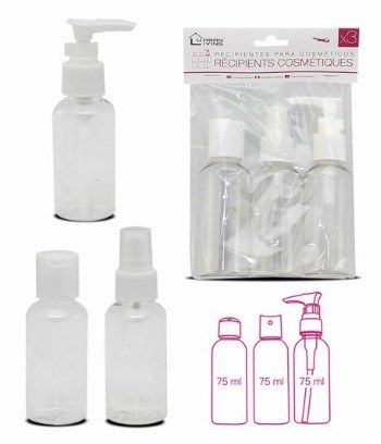 SET BOTES VIAJE 3pz BOLSA