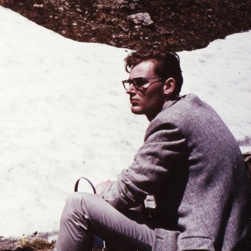 Fernand op de kleine Scheidegg  - vakantie Zwitserland in 1964 .