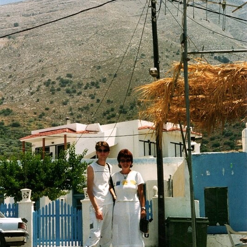 Maurice en Ans vakantie Rhodos - juli 2002.
