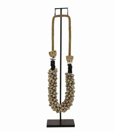 Schelpenketting grijs Dawn