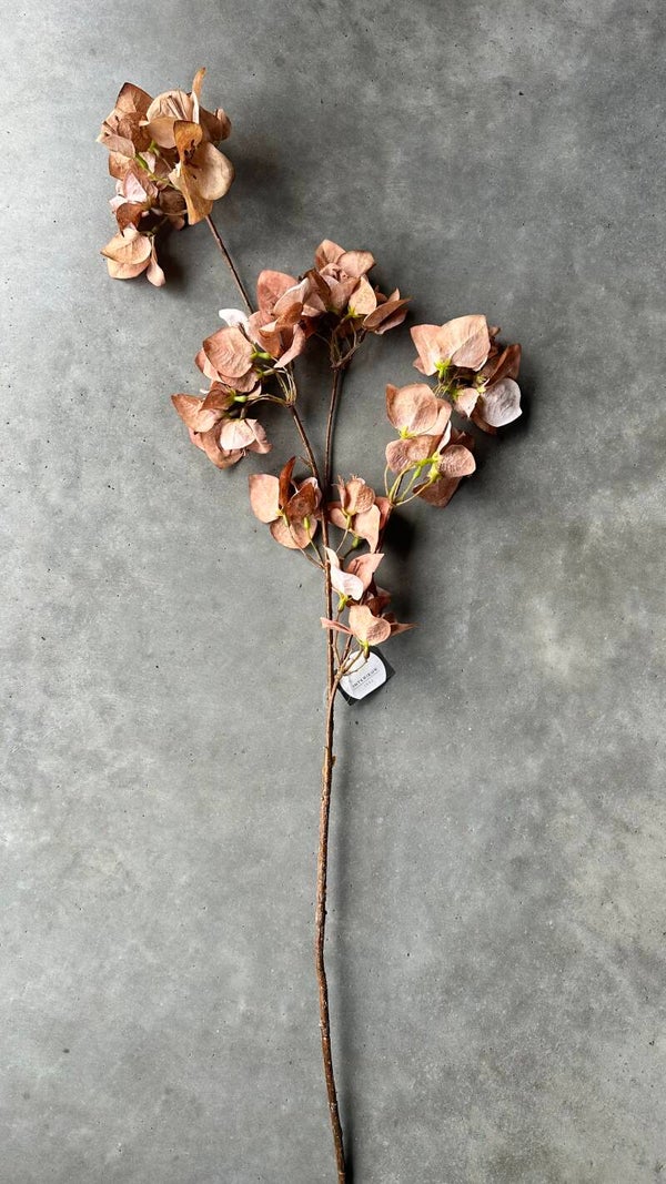 Kunstbloem Bougainvillea 86cm taupe
