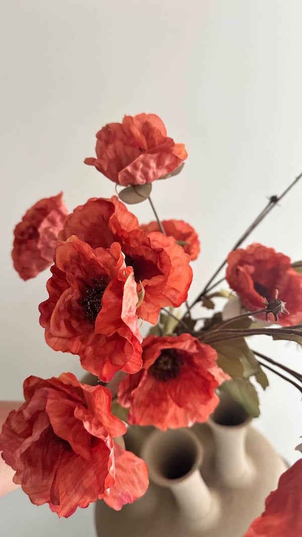 Roze silk kustbloem