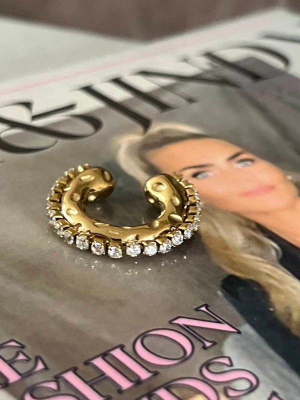 earcuff golden strass