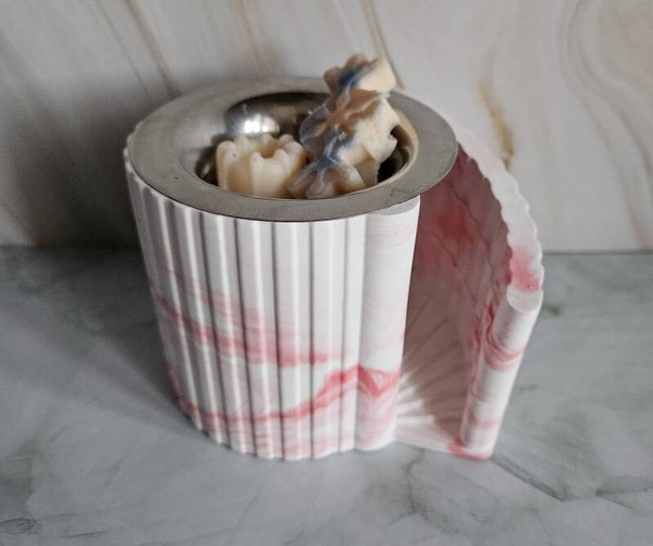 Duftlampe - Treppe - Marmor Rot