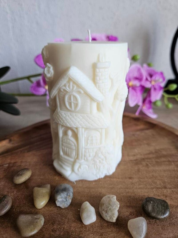 Kerze - Zauberhaftes Märchenhaus -