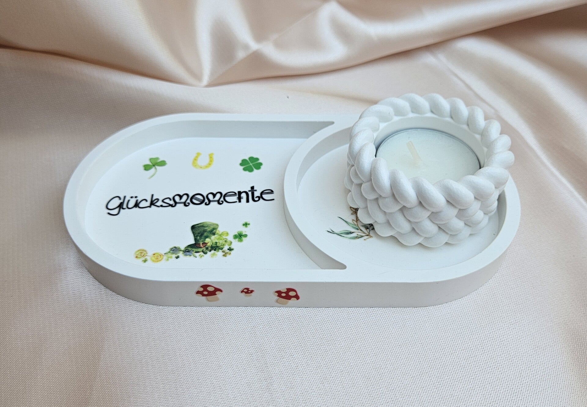 Tablett Set "Glücksmomente"