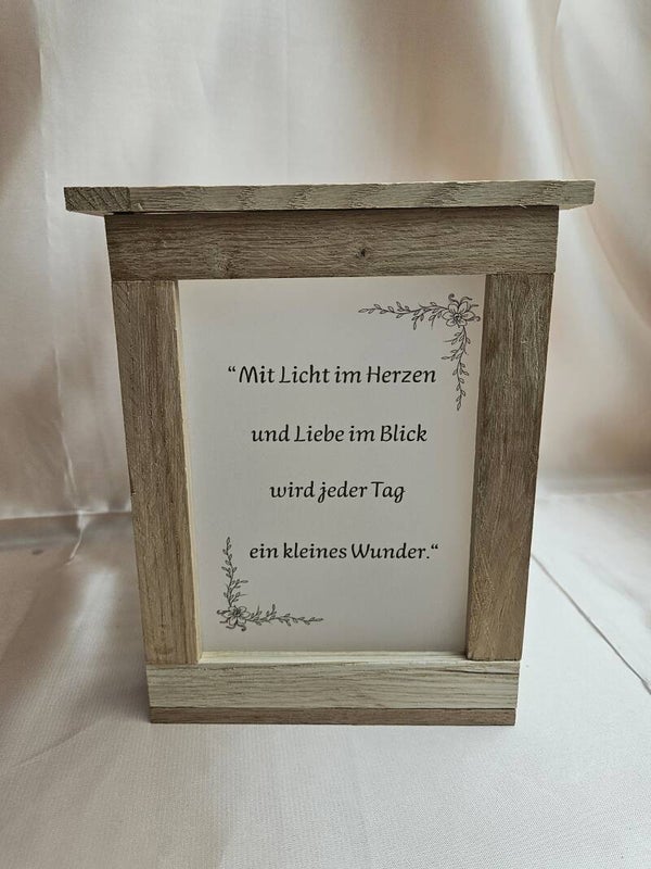 Laterne "Licht im Herzen"