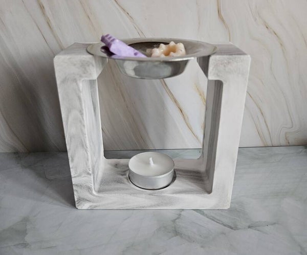 Duftlampe - Viereck - Marmor Schwarz