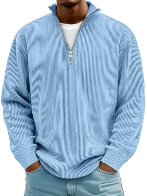 Cozy Cashmere Sweatshirt - Color: Blue - Small