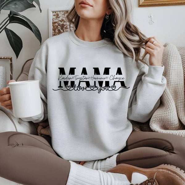 Mama (w/ names) Sweatshirt