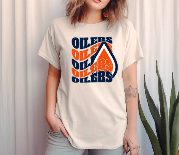 Oilers (waved) Tee