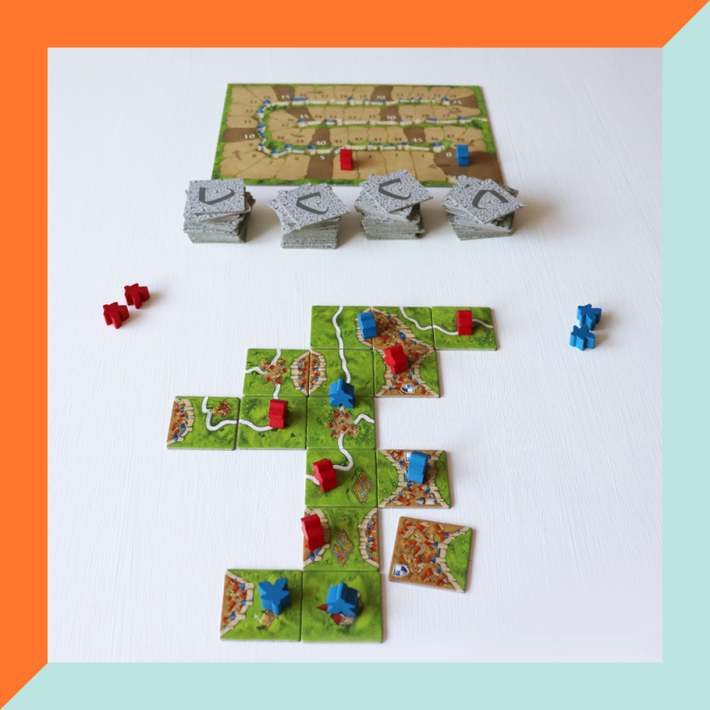 Carcassonne tegels spel