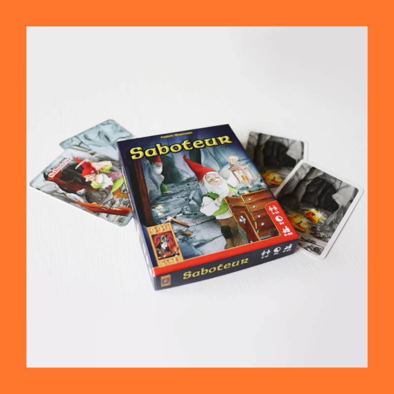 Saboteur kaartspel doos 