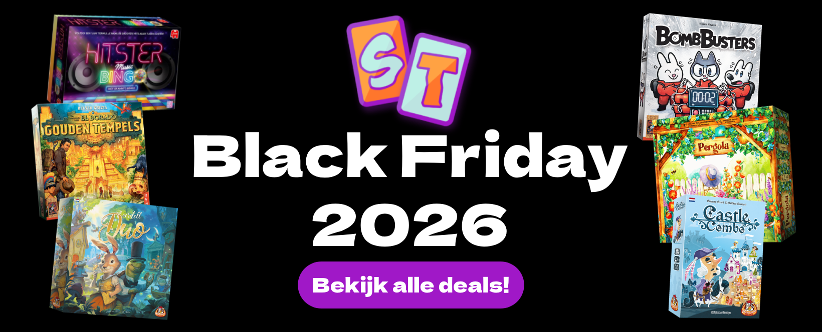 Black Friday 2026: korting op gezelschapsspellen, bordspellen, kaartspellen en dobbelspellen