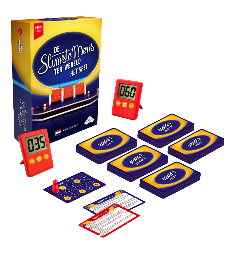 De Slimste Mens Ter Wereld spelmateriaal