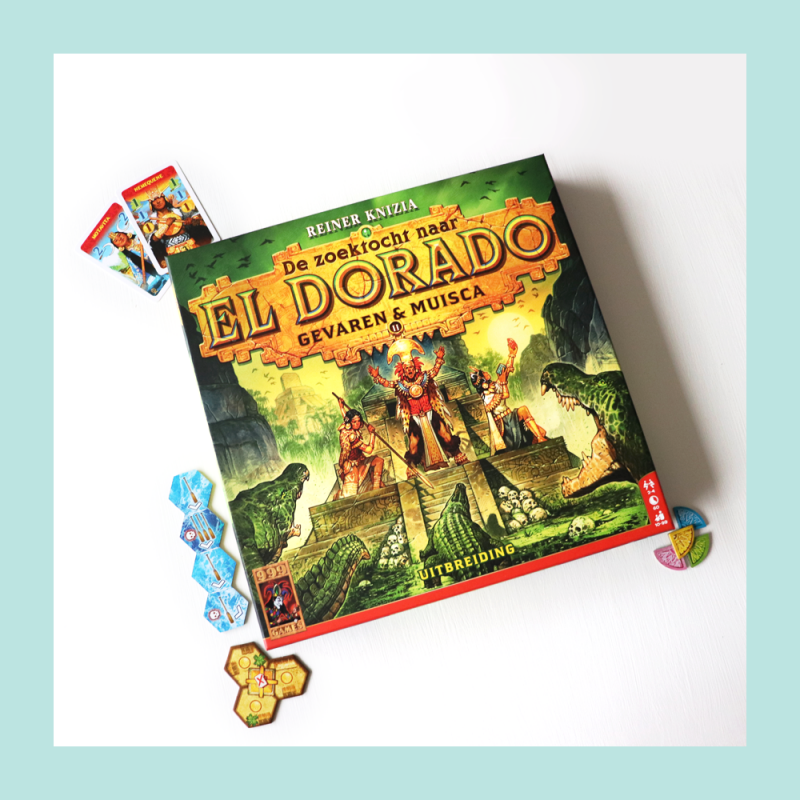 De Zoektocht naar El Dorado uitbreiding Gevaren & Muisca doos