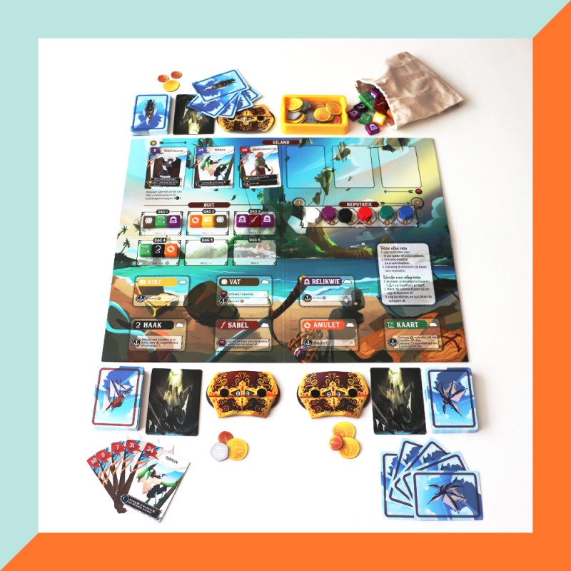 Libertalia De Winden van Galecrest van 999 Games Speelbord