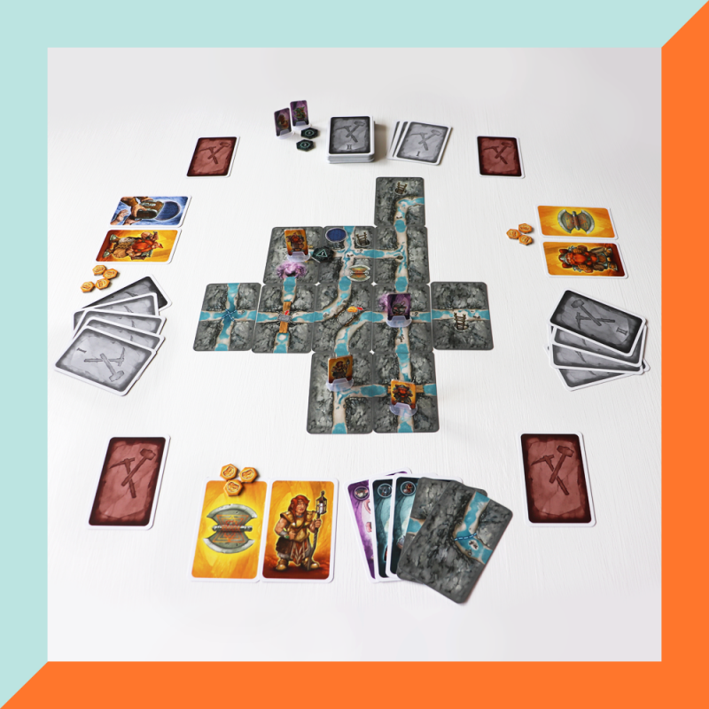 Saboteur De Donkere Grot spelmateriaal