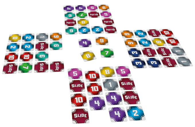 Slide kaartspel spelmateriaal