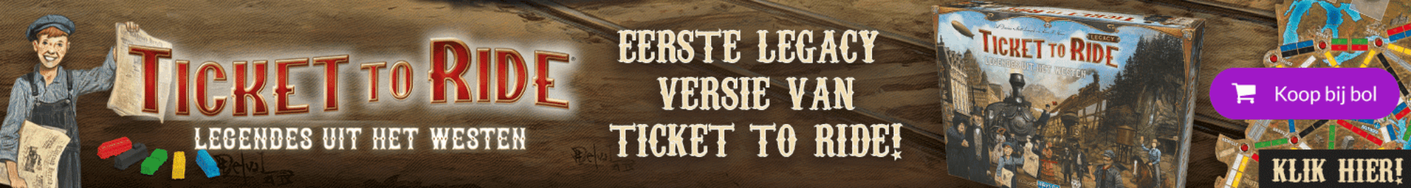 Ticket to Ride Legacy Legendes uit het Westen