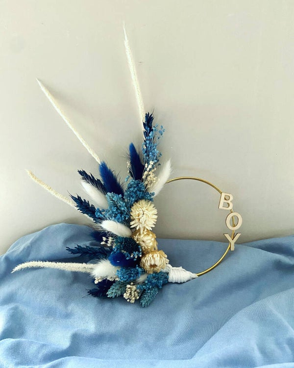 “Taart kransje 12cm BOY voor babyshower/borrel”