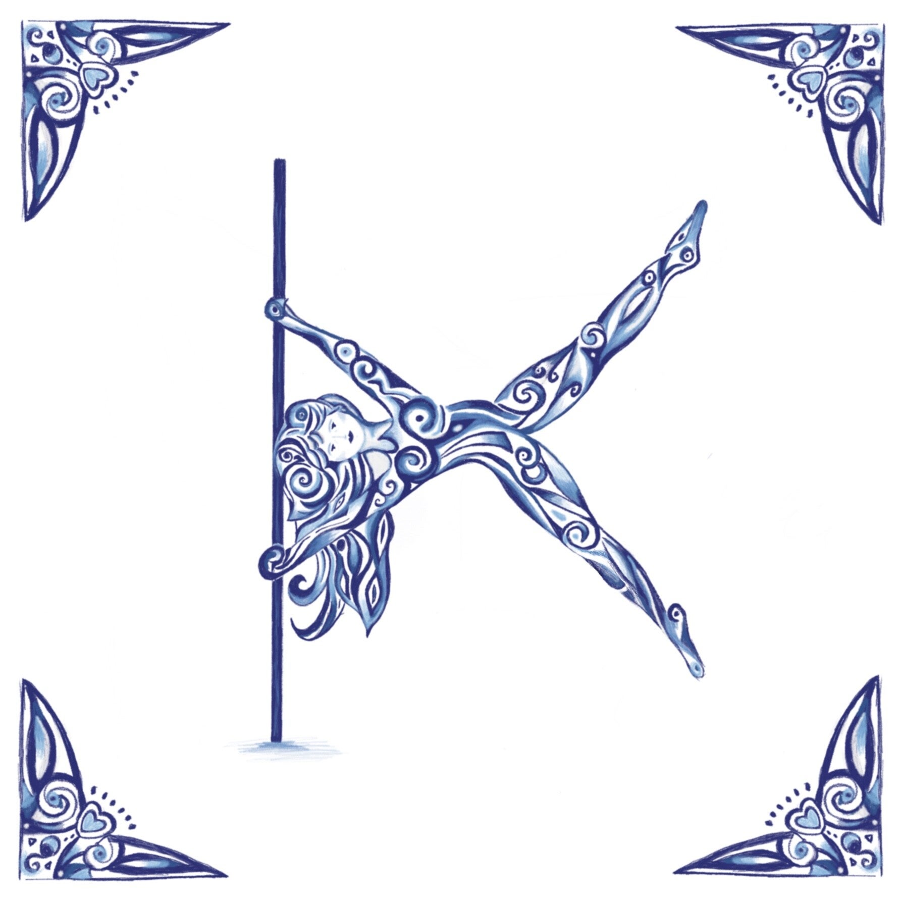 SP00111 PAAS Lets Go Dutch Pole Lady