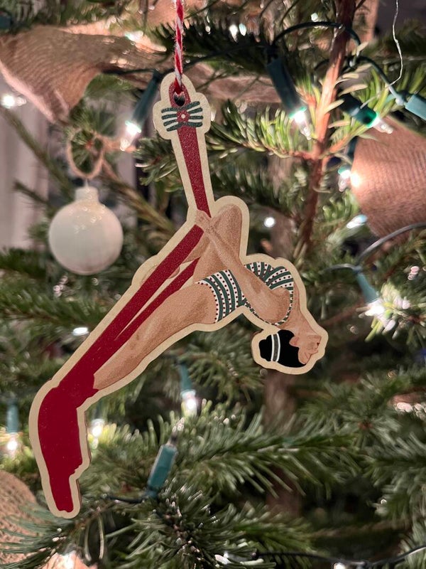 SP00156 Kerst hanger Aerial Silk / Tissue