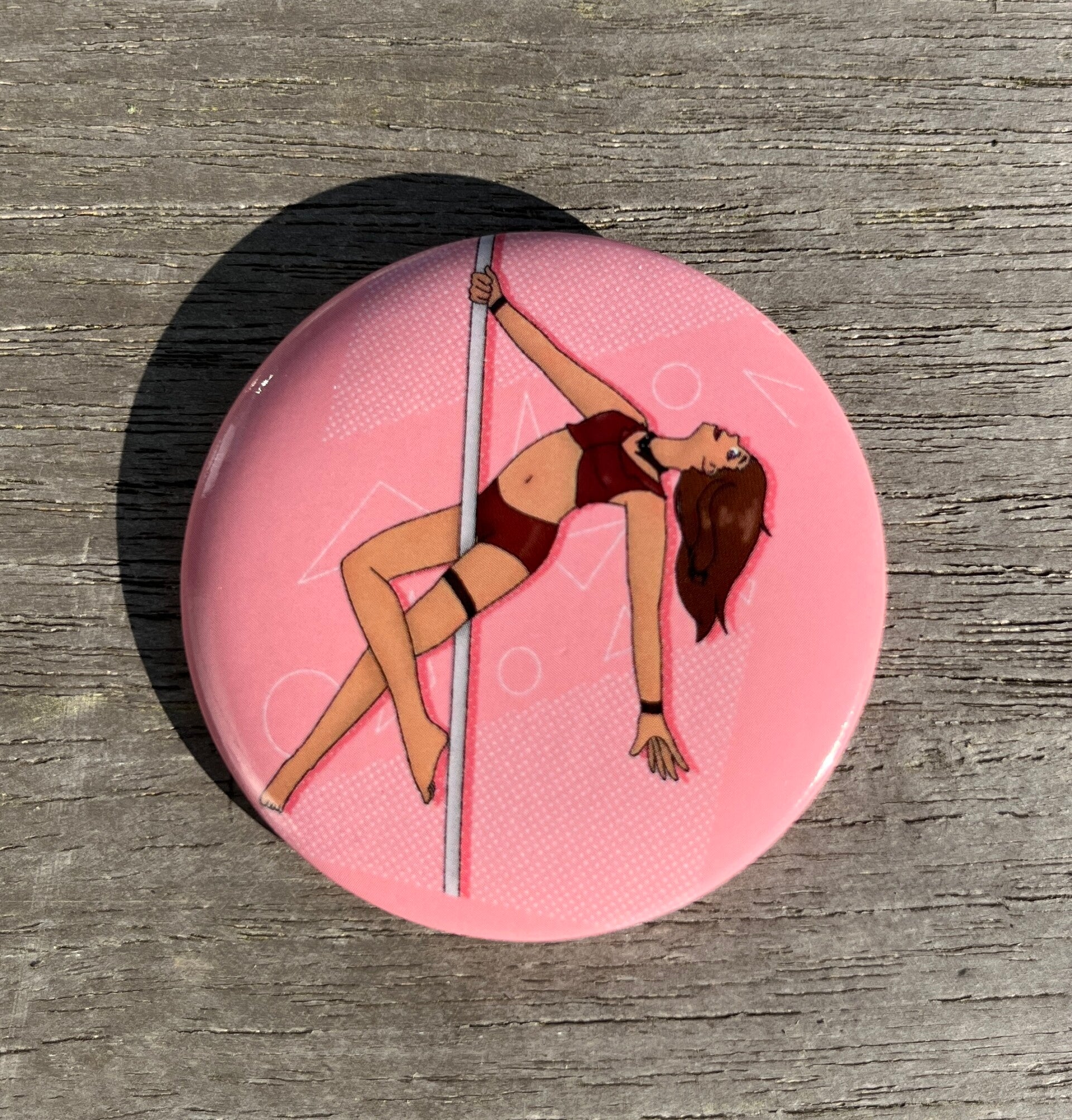 SP00171 - Button - Paaldansen - Anime - Roze